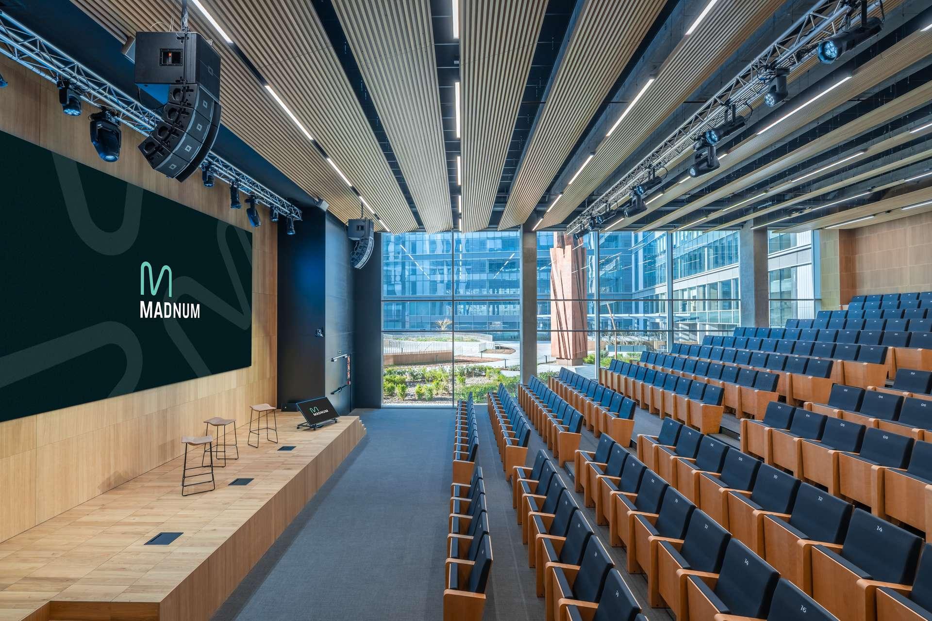 An auditorium designed for professional events