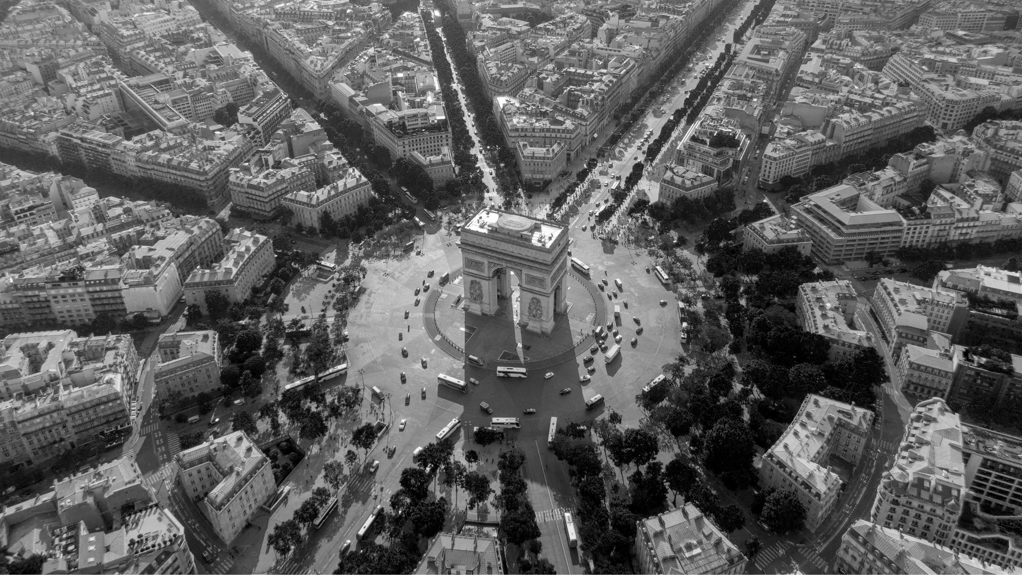 Foto aerea Paris